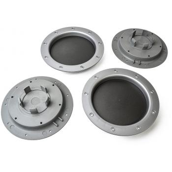 MYBAS Casquillo de eje 4X Covers 147 mm / 58 mm Tapa de la Rueda universal 4779035326534 para gris