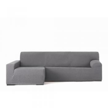 Funda para chaise longue de brazo largo izquierdo Eysa TROYA Gris 170 x 110 x 310 cm