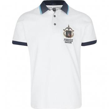 Aeronautica Militare Men's White Polo Shirt Size M