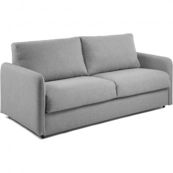 Kave Home Sofá Cama Kymoon 140 viscoelástico, Chrono Gris Claro