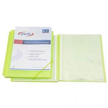 Carpeta de fundas espiral Pardo Studio Style - PP - Folio - 30 fundas - Color verde