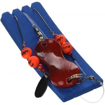 Zebco Flatty Teaser Rig 3 - Sin Plomo - 1,00 m - 40 g - Rojo / Negro