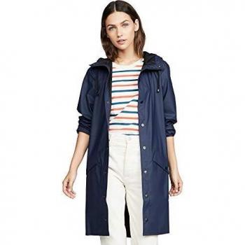 Rains Long Jacket - Navy
