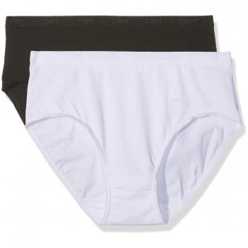 Dim Coton Plus Bio Culotte Maxi X2, Braguita para Mujer, Negro