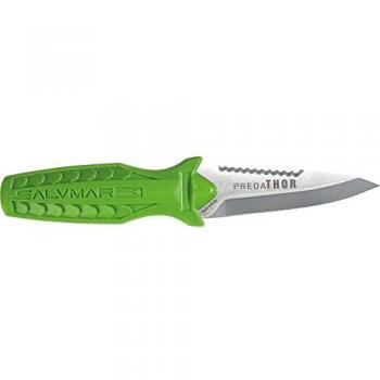 Cuchillo de Buceo Salvimar Predathor Naranja y Plateado, Unisex Adultos, Tamaño S