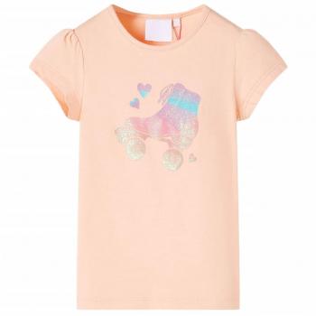 Camiseta infantil naranja claro 140