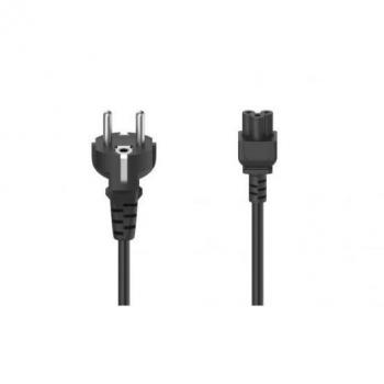 Cable de Alimentación Europeo - Hama 3-pin Trébol, Material Flexible, 2.5 m, Negro
