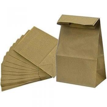 Marrón Bolsa de Papel Bolsa de La Compra Kraft Bolsa Alimentos de Papel