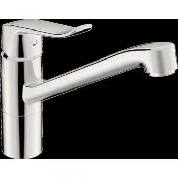 Grifo de cocina Hansa Care cromado, 214 mm de salida, con palanca larga y giro