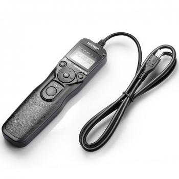 Neewer DSLR Cámara obturador con cable LCD temporizador de control remoto intervalómetro tiempo lapso fotografía, dispositivo compatible con RM-VPR1 multi-terminal enchufe para SONY Alpha modelos