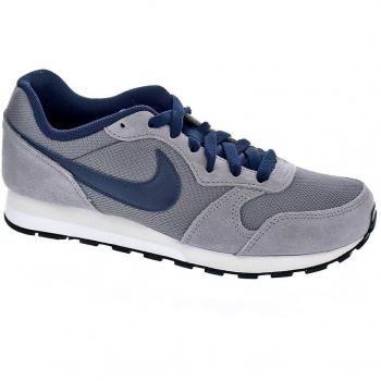 Nike MD Runner 2 (GS), Zapatillas de Trail Running para Niños, Gris (Gunsmoke/Obsidian/Hot Punch/Vast Grey 012), 37.5 EU
