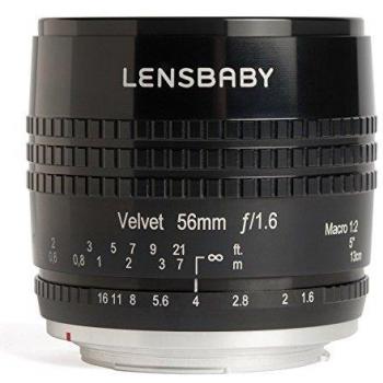 Objetivo Macro Lensbaby Velvet 56mm f/1.6 para Pentax K - Acabado Negro Tradicional