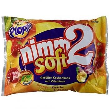 Nimm2 Caramelos Blando de Naranja y Limón Con Vitamina C, Con Interior de Zumo de Fruta - 4 Paquetes de 800 gr - Total: 3200 gr