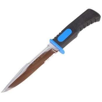 Cuchillo de Pesca Submarina Muela Serie Marina SUB-14.3 - Azul