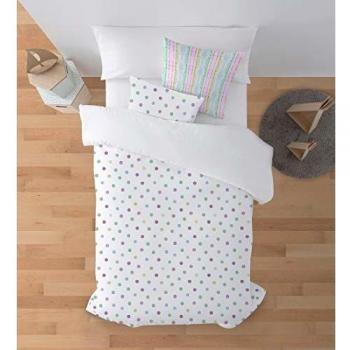 RIPSHOP - Funda nórdica de algodón percal de 175 Hilos - Cama de 90 x 190/200 cm | Lili - Topos