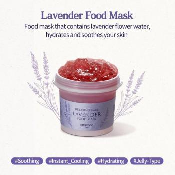 SKINFOOD Lavender Food Mask (Hydrate and Soothe), 120g / 4.23oz