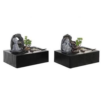 Fuente DKD Home Decor Buda Resina Oriental 29 x 21 x 23 cm (2 Unidades)