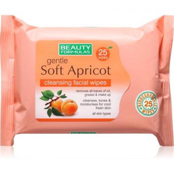 Beauty Formulas Apricot Cleansing Wipes 25 pcs