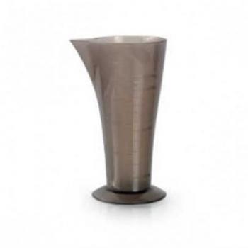 Vaso Medidor Negro Bifull - Vaso medidor de plástico, capacidad de 500 ml, diseño elegante y moderno, fácil de leer con marcas en mililitros y onzas, apto para lavavajillas