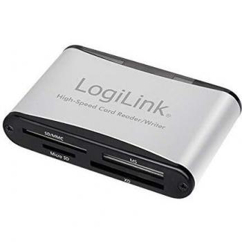 LogiLink CR0001B - Lector de Tarjetas USB 2.0 All-in-One