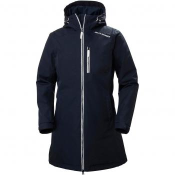 Helly Hansen Women's Long Belfast Insulated Winter Jacket Navy XS