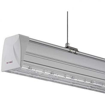 Lámpara LED Lineal Suspendida Master 50W 150cm Doble Lente Asimétrica 4000K IP20 Regulable