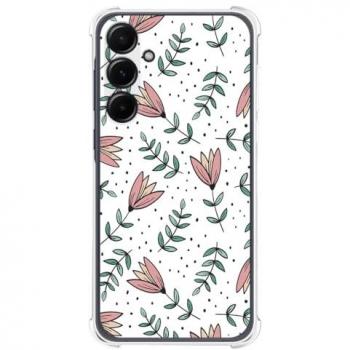 Funda Antigolpes de Silicona para Samsung Galaxy A35 5G Diseño Flores 01