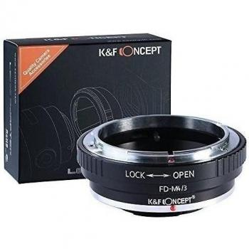 K&F Concept - Adaptador de Enfoque Manual, Compatible con Objetivos Lentes Canon FD FL y Cuerpos de Cámara Micro 4/3 Olympus Pen y Panasonic Lumix cámaras, Panasonic Lumix DMC