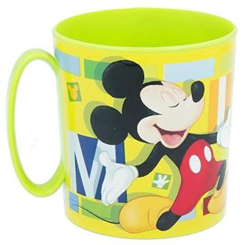 Taza Oficial Mickey Mouse Verde Vibrante 350 ml con Estampado Original y Apta para Microondas