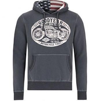 Goodyear Hoody Lincoln, Color:vintage anthra;Größe:M