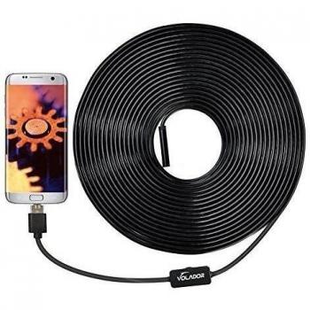 Volador 2 millones de píxeles USB boroscopio cámara, 2 in1 HD 720P cámara endoscopio de inspección para OTG Android teléfonos computadoras tabletas, cámara resistente al agua de piel de serpiente con 10 m 33 ft tubo de inspección