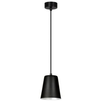 Lámpara de Suspensión Milargo EPIKASA, Acero con recubrimiento de polvo, Negro y Blanco, 14x100x14 cm