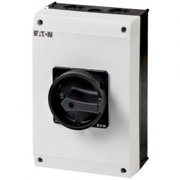 Eaton T5B-4-15682/I4/SVB-SW Lockable Floor-Mounted Safety Switch, 690 V, Black, 6-Pole