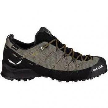 Zapatillas Salewa Wildfire 2 GTX para hombre - calzado de aproximación, Gore-Tex, color verde oscuro/negro
