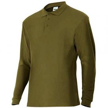 VELILLA Polo Manga Larga Beige Arena 3XL