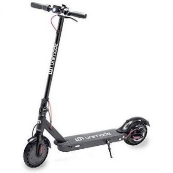 UNIMADE Patinete Eléctrico Leopard L301UA Plegable Batería Litio 6Ah Motor Brushless 400W Potencia Máxima,Ruedas Honeycomb 8,5 Negro con App