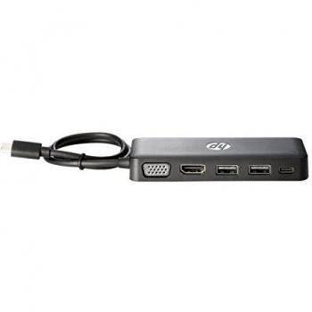 Hub de Viaje HP con Cable USB-C, HDMI, VGA y 2 Puertos USB - Modelo Z9G82AA