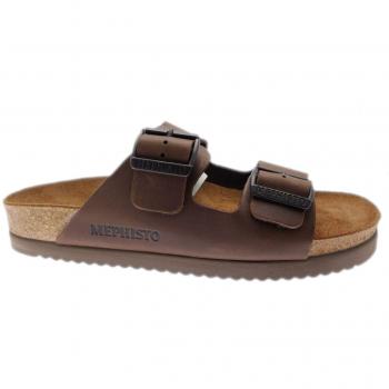 Sandalias Mephisto NERIO para Hombre con Cierre de Velcro, Color Marrón Oscuro, Primavera Verano 2018