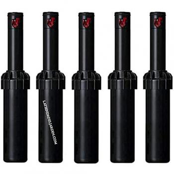 5 x Aspersor de riego Hunter PGJ04 1/2, Alcance ajustable de 4,3 a 11,6 m