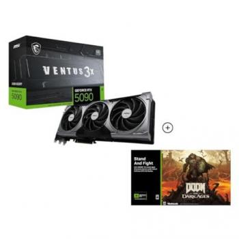 MSI GeForce RTX 5090 Ventus 3X OC 32GB GDDR7 Triple Fan Graphics Card with DLSS4