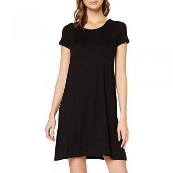 Only Onlbera Back Lace Up Short Dress XS Black