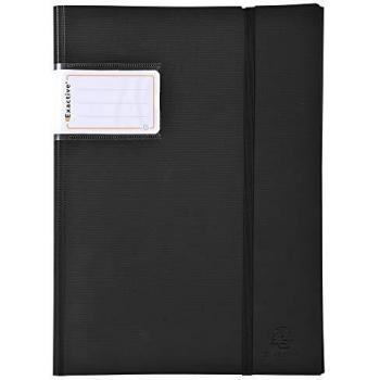 Exacompta 885834E - Carpeta de 50 fundas, A4, color negro
