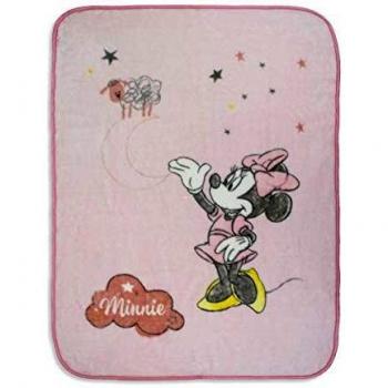 Manta Terciopelo Counting Sheep Minnie Pink