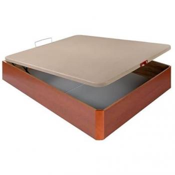 Canapé abatible de madera 3D transpirable altura 32 cm - 160x200 cm - Cerezo