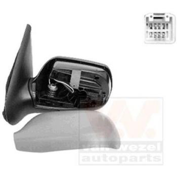 Espejo retrovisor VAN WEZEL 2740817 con diseño específico para vehículos, incluye carcasa de alta calidad, cristal convexo para mayor visibilidad, fácil instalación y ajuste manual