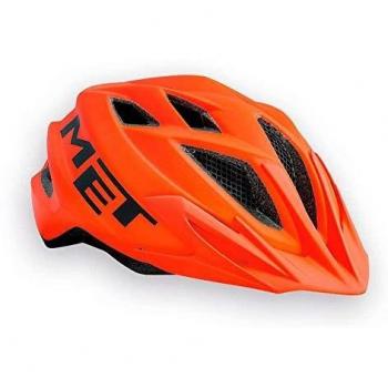 MET Crackerjack Casco de Ciclismo, Niños, Naranja, 52-57 cm