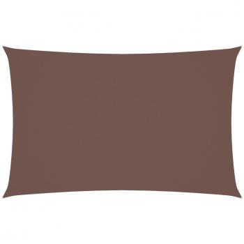 Sombrilla Oxford Rectangular 4x7 m Marrón