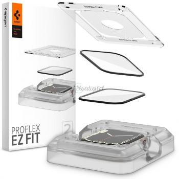 Protector de Pantalla 9H Spigen ProFlex Ez Fit para Apple Watch Series 9/8/7 - Híbrido, incluye 2 unidades, compatible con modelos de 41 mm