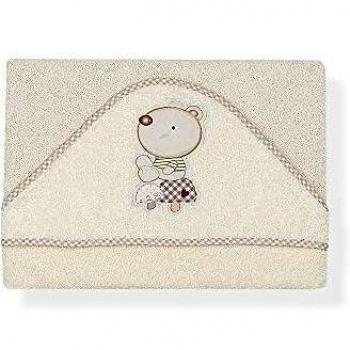 INTERBABY - Capa de Baño Nature Beige 100% Algodón