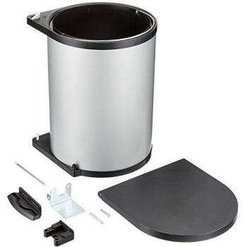 Wesco 010612 – 11SCA Recogedor, 15 litros, Metal, Plata/Negro, 38 x 30 x 30 cm